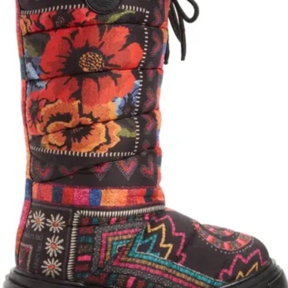 FARM RIO Scarf Lug Sole Tall Puffer Boot - Picture 3 of 6